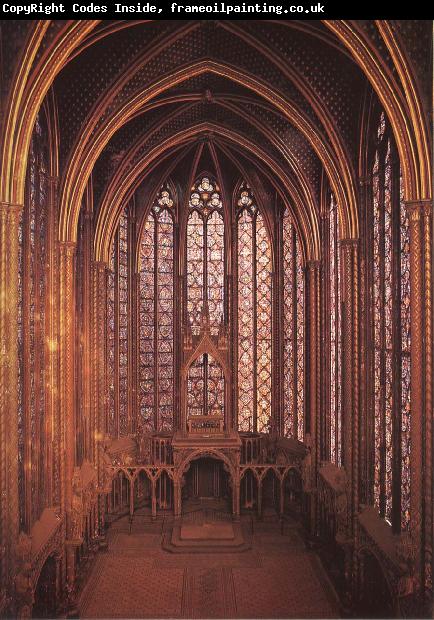 unknow artist Interior from Sainte-Chapelle